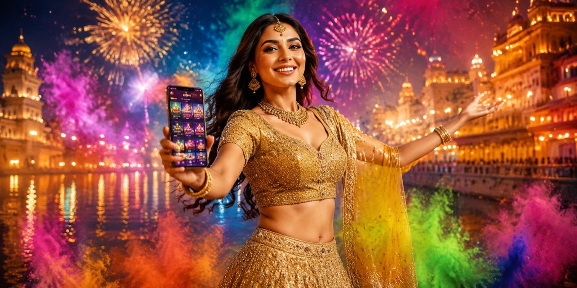 Player enjoying a live casino game on a mobile phone in Lucknow